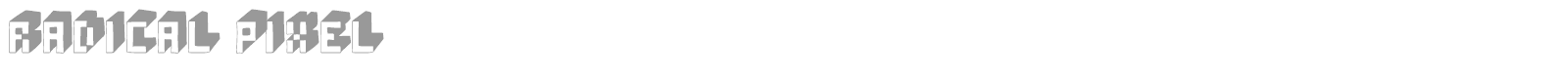 Radical Pixel font preview
